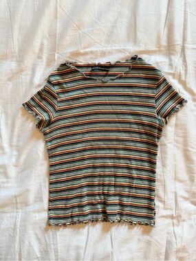 Rare Brandy Melville Striped Baby T